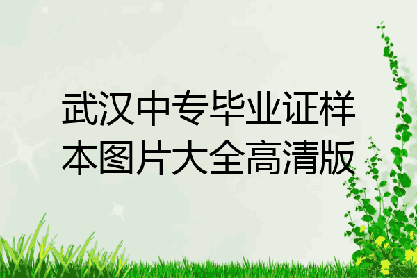 武汉中专毕业证样本图片大全高清版