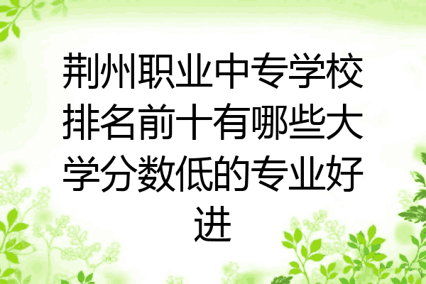 荆州职业中专学校排名前十有哪些大学分数低的专业好进