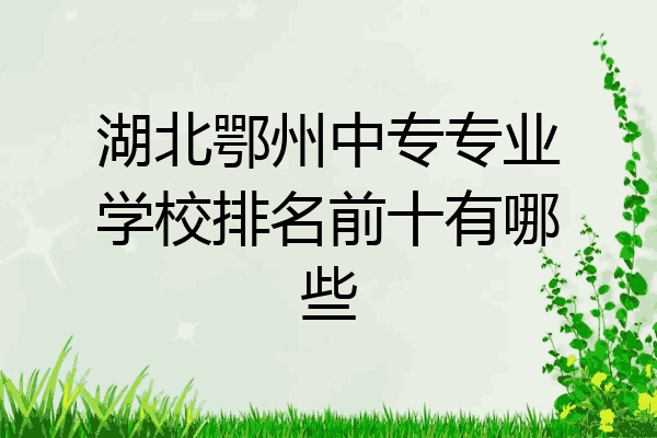 湖北鄂州中专专业学校排名前十有哪些