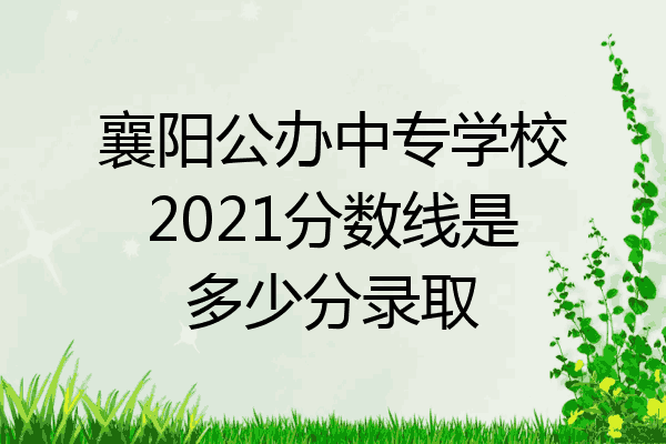 襄阳公办中专学校2021分数线是多少分录取
