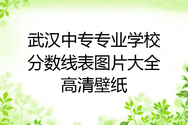 武汉中专专业学校分数线表图片大全高清壁纸