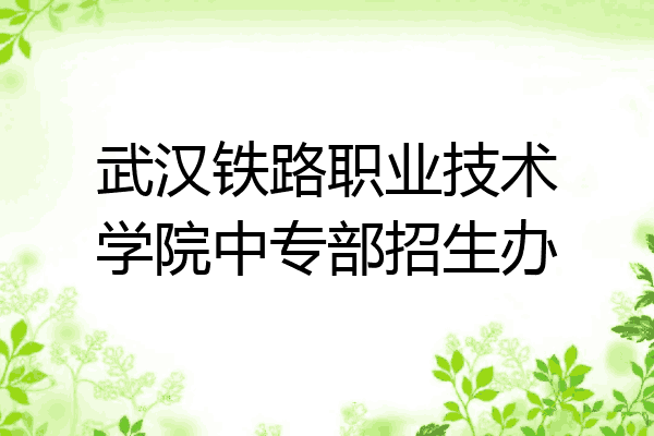 武汉铁路职业技术学院中专部招生办