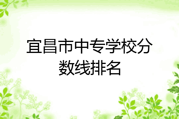 宜昌市中专学校分数线排名