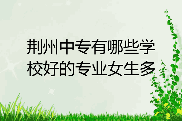 荆州中专有哪些学校好的专业女生多
