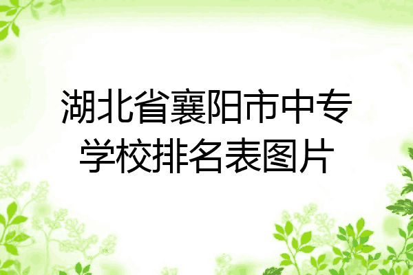湖北省襄阳市中专学校排名表图片