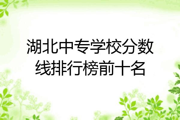 湖北中专学校分数线排行榜前十名