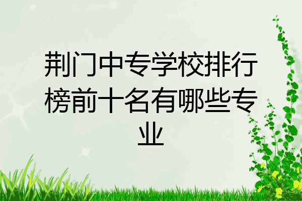 荆门中专学校排行榜前十名有哪些专业