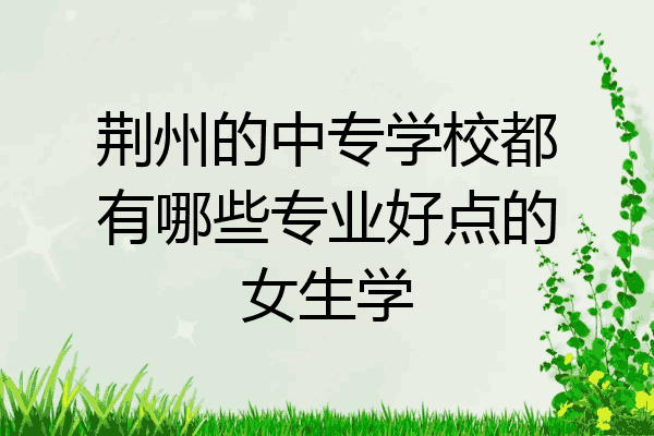 荆州的中专学校都有哪些专业好点的女生学