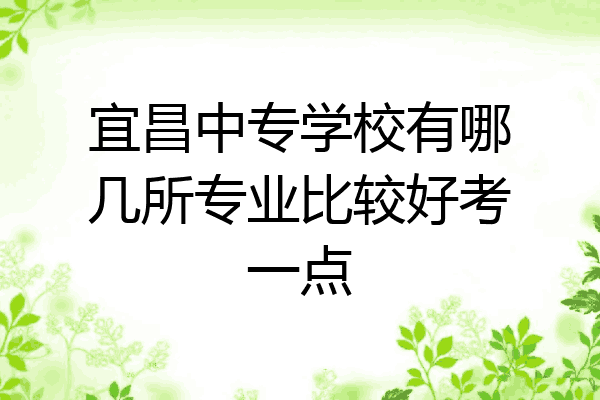 宜昌中专学校有哪几所专业比较好考一点