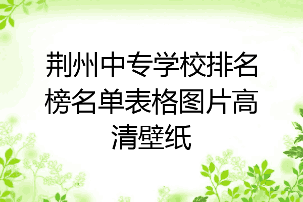荆州中专学校排名榜名单表格图片高清壁纸