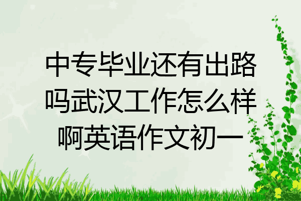 中专毕业还有出路吗武汉工作怎么样啊英语作文初一