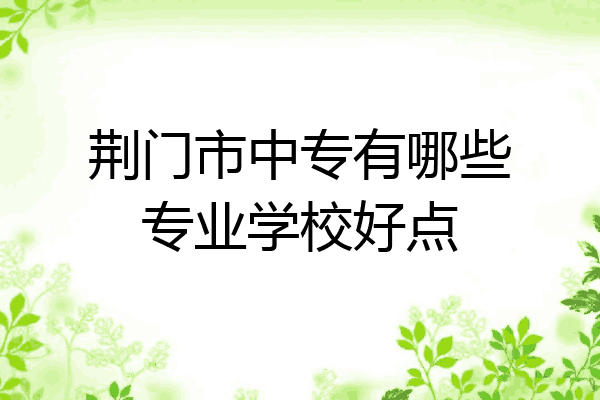 荆门市中专有哪些专业学校好点