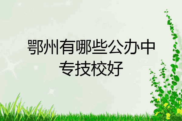 鄂州有哪些公办中专技校好