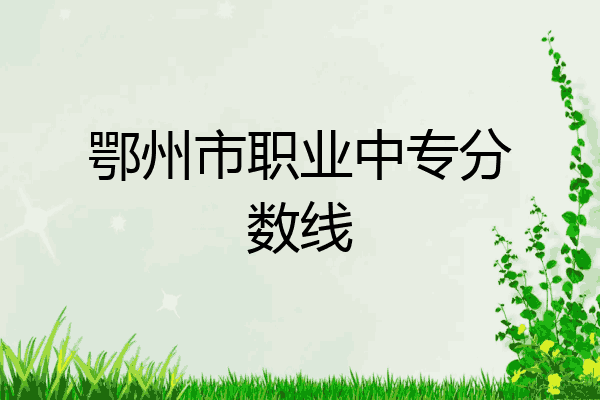 鄂州市职业中专分数线