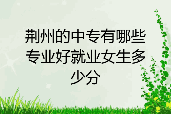 荆州的中专有哪些专业好就业女生多少分