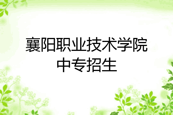 襄阳职业技术学院中专招生