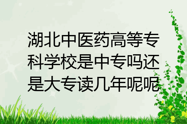 湖北中医药高等专科学校是中专吗还是大专读几年呢呢