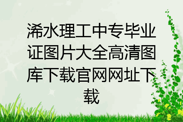 浠水理工中专毕业证图片大全高清图库下载官网网址下载