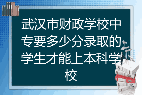 武汉市财政学校中专要多少分录取的学生才能上本科学校