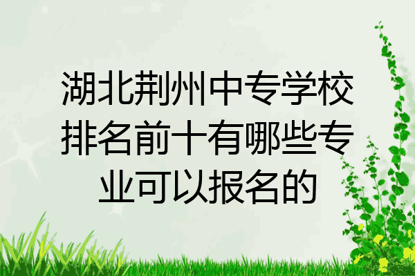 湖北荆州中专学校排名前十有哪些专业可以报名的