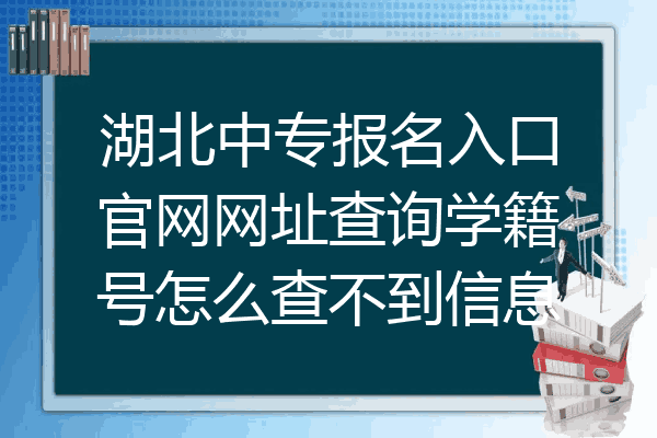 湖北中专报名入口官网网址查询学籍号怎么查不到信息