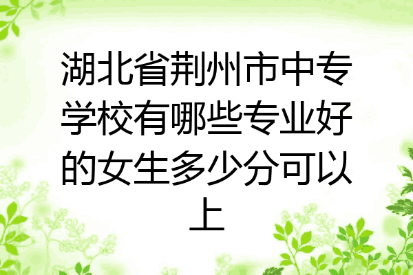 湖北省荆州市中专学校有哪些专业好的女生多少分可以上