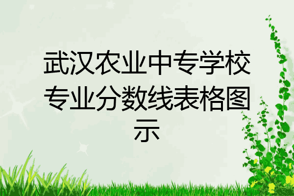 武汉农业中专学校专业分数线表格图示
