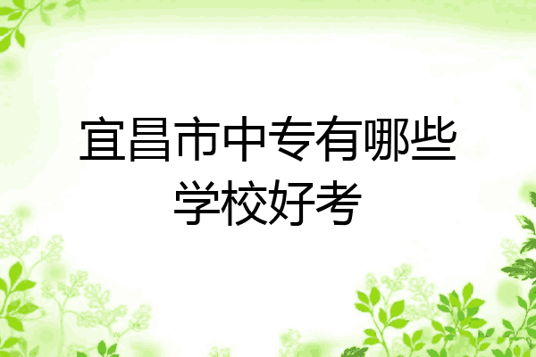 宜昌市中专有哪些学校好考
