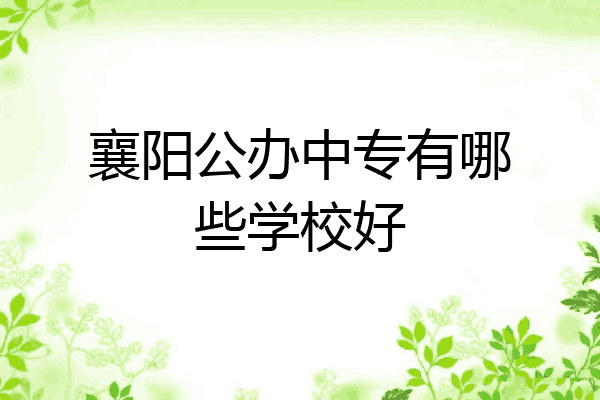 襄阳公办中专有哪些学校好