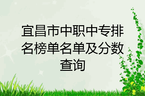 宜昌市中职中专排名榜单名单及分数查询