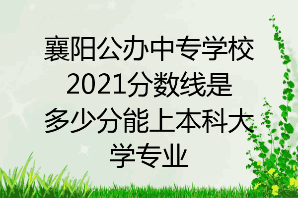 襄阳公办中专学校2021分数线是多少分能上本科大学专业