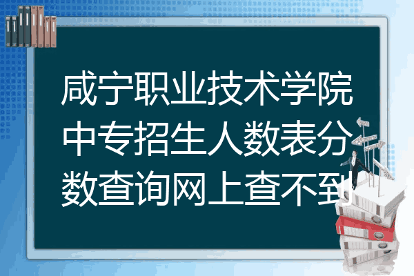 咸宁职业技术学院中专招生人数表分数查询网上查不到