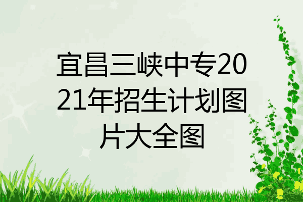 宜昌三峡中专2021年招生计划图片大全图