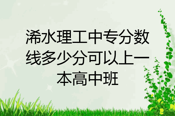 浠水理工中专分数线多少分可以上一本高中班