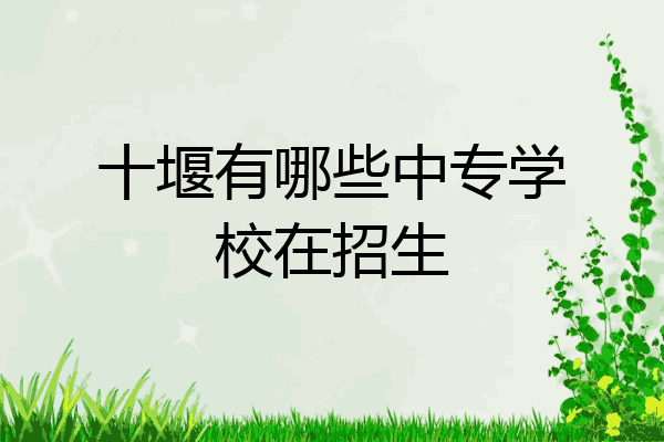 十堰有哪些中专学校在招生