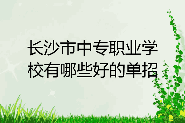 长沙市中专职业学校有哪些好的单招