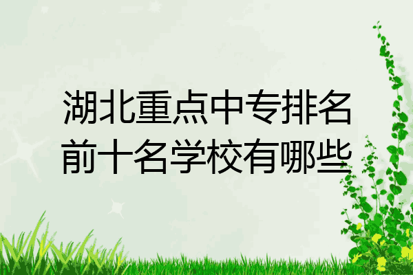 湖北重点中专排名前十名学校有哪些