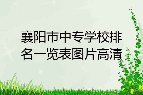 襄阳市中专学校排名一览表图片高清