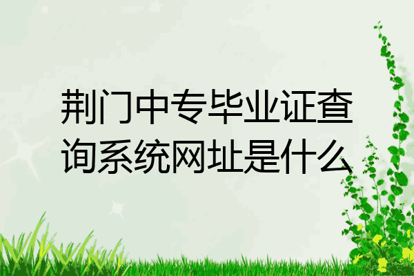 荆门中专毕业证查询系统网址是什么