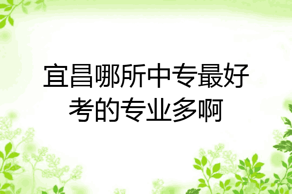 宜昌哪所中专最好考的专业多啊