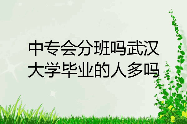 中专会分班吗武汉大学毕业的人多吗