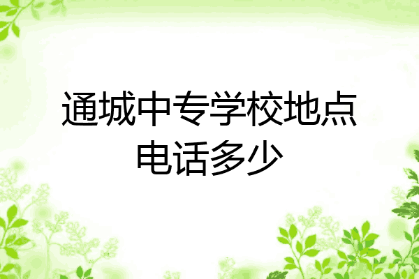 通城中专学校地点电话多少