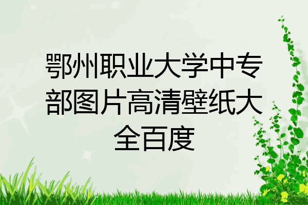 鄂州职业大学中专部图片高清壁纸大全百度