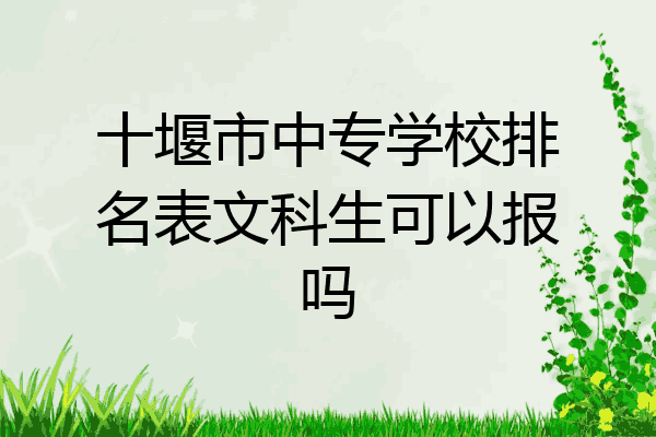 十堰市中专学校排名表文科生可以报吗
