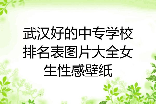 武汉好的中专学校排名表图片大全女生性感壁纸