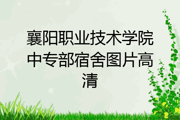 襄阳职业技术学院中专部宿舍图片高清