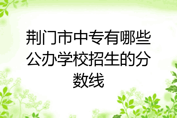 荆门市中专有哪些公办学校招生的分数线