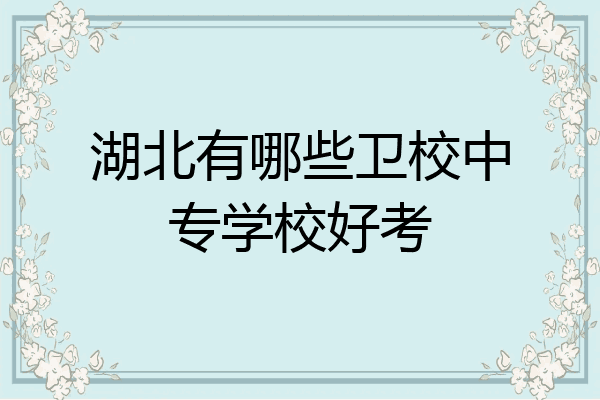 湖北有哪些卫校中专学校好考