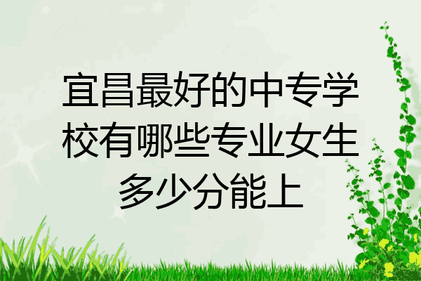 宜昌最好的中专学校有哪些专业女生多少分能上