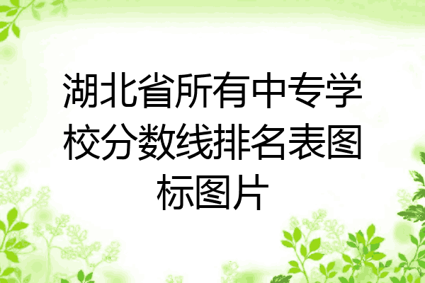 湖北省所有中专学校分数线排名表图标图片